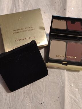 NIB KEVIN AUCOIN EYE SHADOW DUO 213 STORM CLOUD MALBEC